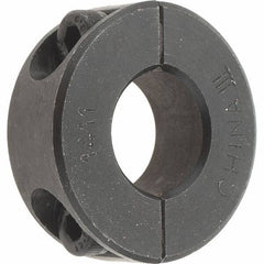 Value Collection - 14mm Bore, Steel, Two Piece Shaft Collar - 1-1/4" Outside Diam - Exact Tool & Supply