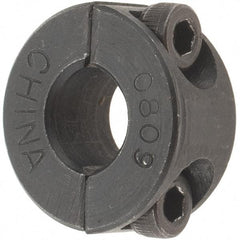 Value Collection - 8mm Bore, Steel, Two Piece Shaft Collar - 1" Outside Diam - Exact Tool & Supply