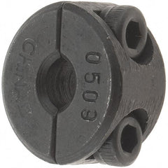 Value Collection - 5mm Bore, Steel, Two Piece Shaft Collar - 11/16" Outside Diam - Exact Tool & Supply