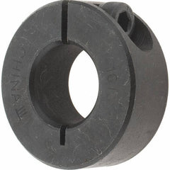 Value Collection - 16mm Bore, Steel, One Piece Clamp Collar - 1-3/8" Outside Diam - Exact Tool & Supply
