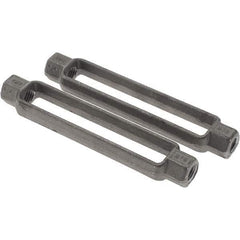 Value Collection - 3,500 Lb Load Limit, 5/8" Thread Diam, 6" Take Up, Steel Turnbuckle Body Turnbuckle - 7-7/8" Body Length, 15/16" Neck Length - Exact Tool & Supply