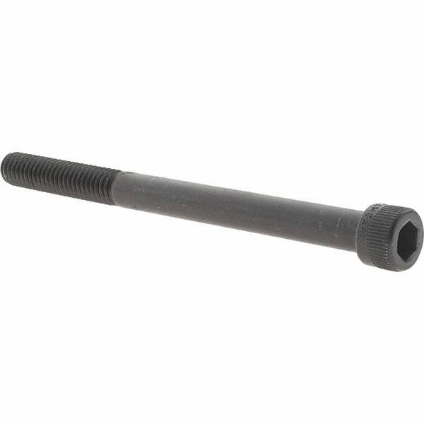 Value Collection - 5/16-18 UNC Hex Socket Drive, Socket Cap Screw - Alloy Steel, Black Oxide Finish, Partially Threaded, 4" Length Under Head - Exact Tool & Supply