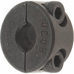 Value Collection - 6mm Bore, Steel, Two Piece Shaft Collar - 3/4" Outside Diam - Exact Tool & Supply