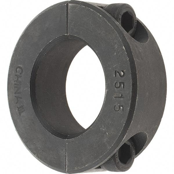 Value Collection - 25mm Bore, Steel, Two Piece Shaft Collar - 1-7/8" Outside Diam - Exact Tool & Supply