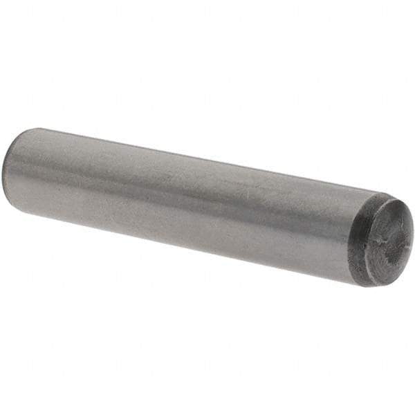 Value Collection - 10mm Diam x 50mm Pin Length Alloy Steel Pull Out Dowel Pin - C 57-63 Hardness, 1 Rounded & 1 Threaded End - Exact Tool & Supply