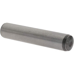 Value Collection - 10mm Diam x 50mm Pin Length Alloy Steel Pull Out Dowel Pin - C 57-63 Hardness, 1 Rounded & 1 Threaded End - Exact Tool & Supply