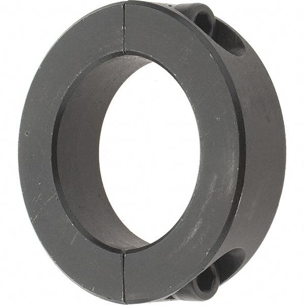 Value Collection - 1-7/16" Bore, Steel, Two Piece Shaft Collar - 2-1/4" Outside Diam, 9/16" Wide - Exact Tool & Supply