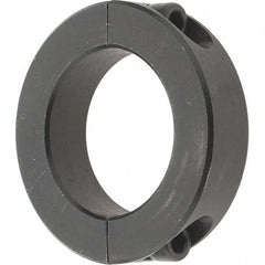 Value Collection - 1-7/16" Bore, Steel, Two Piece Shaft Collar - 2-1/4" Outside Diam, 9/16" Wide - Exact Tool & Supply