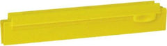 Vikan - 10" Rubber Blade Squeegee Refill - Double Edge, Yellow, Plastic Holder - Exact Tool & Supply