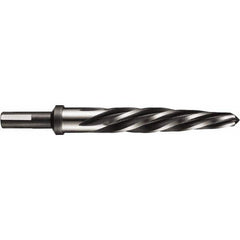 DORMER - 1" Reamer Diam, 1/2" Diam Straight Shank, 4-9/16" Flute, Car Reamer - Exact Tool & Supply