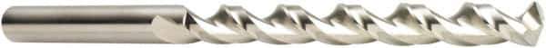 DORMER - 19/32", 130° Point, Spiral Flute, Cobalt Taper Length Drill Bit - Bright Finish, 124mm Flute Length, 222mm OAL, Series A940 - Exact Tool & Supply