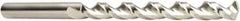 DORMER - 19/32", 130° Point, Spiral Flute, Cobalt Taper Length Drill Bit - Bright Finish, 124mm Flute Length, 222mm OAL, Series A940 - Exact Tool & Supply