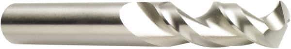 DORMER - 0.7874" 130° Spiral Flute Cobalt Screw Machine Drill Bit - Bright Finish, Right Hand Cut, 66mm Flute Length, 131mm OAL, Special Type Point, Straight Shank - Exact Tool & Supply