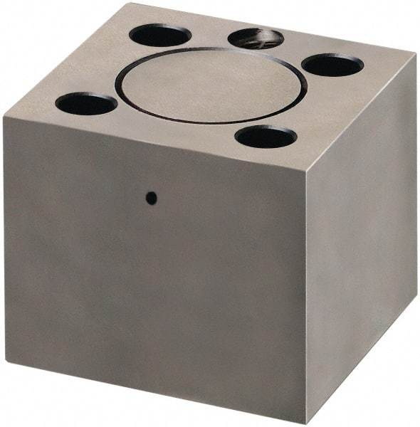 Dayton Lamina - 7/8" Shank Diam, 2" Base Length x 2" Base Width x 1-1/4" Base Height, 3/8-16 Thread, Alloy Steel Mold Punch Retainer - 5/16" Dowel Diam, 1-1/4" Length Between Dowel & Screw, 1-1/2" Thread Length, Ball Lock - Exact Tool & Supply