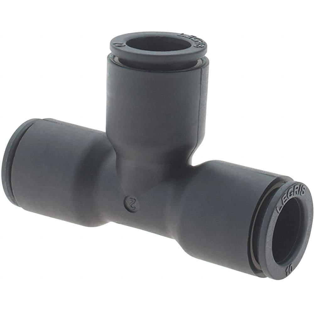 Parker - 10mm Outside Diam, Nylon Push-to-Connect Tube Union Tee - 290 Max psi - Exact Tool & Supply