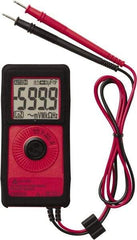 Amprobe - 2727721, CAT III, CAT II, 600 VAC, 450 VDC, Digital Auto Ranging Average Responding Compact Multimeter - 6 mOhm, Measures Voltage, Capacitance, Current, Frequency, Resistance - Exact Tool & Supply