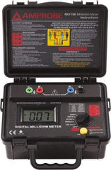 Amprobe - Digital LCD Display, 2,000 Megohm Electrical Insulation Resistance Tester & Megohmmeter - Powered by AA Battery - Exact Tool & Supply
