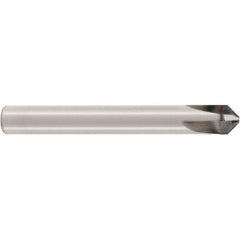 Seco - 6mm Diam 4 Flute Single End Solid Carbide Chamfer Mill - Exact Tool & Supply