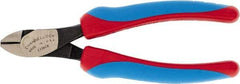 Channellock - 6" OAL, 5/32" Capacity, Diagonal Cutter - 9/16" Jaw Length x 6-11/32" Jaw Width, Straight Head, Comfort Grips Handle - Exact Tool & Supply
