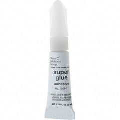 Value Collection - 0.10 oz Tube Clear Instant Adhesive - 30 sec Working Time - Exact Tool & Supply
