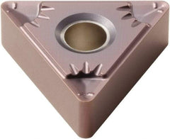 Seco - TNMG331 F5 Grade TH1000 Carbide Turning Insert - TiSiN Finish, 60° Triangle, 3/8" Inscr Circle, 3/16" Thick, 1/64" Corner Radius - Exact Tool & Supply