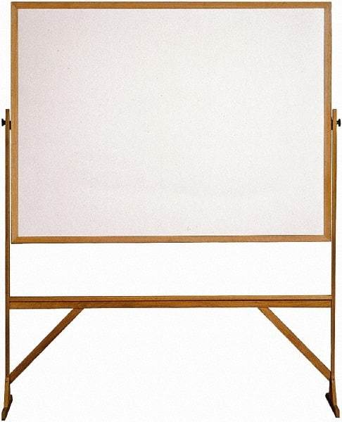 Ghent - 72" High x 53" Wide Reversible Dry Erase Board - Acrylate, 23-1/2" Deep - Exact Tool & Supply