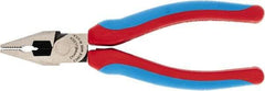 Channellock - 6" OAL, 1-3/16" Jaw Length x 13/16" Jaw Width, Combination Pliers - Crosshatch Jaw, Comfort Grip Handles - Exact Tool & Supply