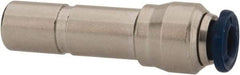 Value Collection - 3/8" Outside Diam, Nickel Plated Brass Push-to-Connect Straight Reducer - 250 Max psi, Tube to Stem Connection, Buna O-Ring - Exact Tool & Supply