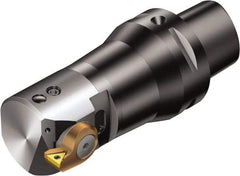 Sandvik Coromant - Right Hand Cut, 19mm Min Bore Diam, Steel Modular Boring Cutting Unit Head - 3-1/2" Max Bore Depth, Through Coolant, Compatible with TCMT 1.2(1.2)0825..TC-Cx (2) - Exact Tool & Supply