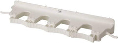 Vikan - 22 Lb Capacity, 3-5/32" Projection, Polypropylene/Rubber Wall Strip Organizer - 15-1/2" OAL - Exact Tool & Supply