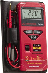 Amprobe - 3156830, CAT II, CAT 0, 600 VAC/VDC, Digital Average Responding Multimeter - 32 mOhm, Measures Voltage, Resistance - Exact Tool & Supply