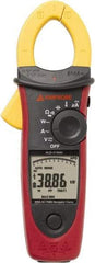 Amprobe - 3729950, CAT IV, CAT III, Digital True RMS Clamp Meter with 1.4567" Clamp On Jaws - 999.9 VAC/VDC, 599.9 AC Amps, Measures Voltage, Capacitance, Current, microAmps, Temperature - Exact Tool & Supply
