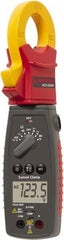 Amprobe - 3804941, CAT III, Digital True RMS Clamp Meter with 1.1811" Clamp On Jaws - 600 VAC/VDC, 400 AC Amps, Measures Voltage, Capacitance, Current, Resistance, Temperature - Exact Tool & Supply