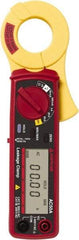 Amprobe - 3033017, CAT II, Digital Average Responding Leakage Clamp Meter with 1.1811" Clamp On Jaws - 400 VAC, 60 AC Amps, Measures Voltage, Current, Leakage Current, Resistance - Exact Tool & Supply