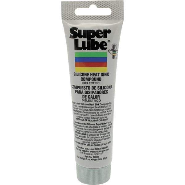 Synco Chemical - 3 oz Tube Silicone Heat-Transfer Grease - White, 450°F Max Temp, - Exact Tool & Supply