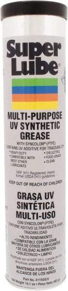 Synco Chemical - 14.1 oz Cartridge Synthetic Grease Cartridge - Translucent White, Food Grade, 450°F Max Temp, NLGIG 2, - Exact Tool & Supply
