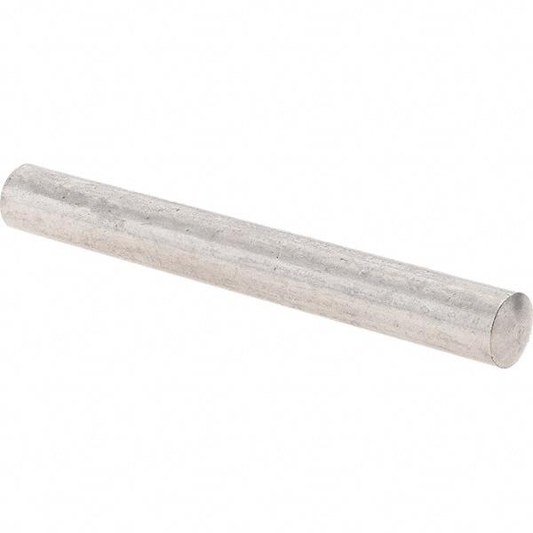 Value Collection - 6mm Diam x 50mm Pin Length 303 Stainless Steel Precision Dowel Pin - Unhardened, 1 Beveled & 1 Rounded End - Exact Tool & Supply