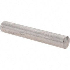 Value Collection - 8mm Diam x 50mm Pin Length 303 Stainless Steel Precision Dowel Pin - Unhardened, 1 Beveled & 1 Rounded End - Exact Tool & Supply