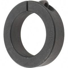 Value Collection - 40mm Bore, Steel, One Piece Clamp Collar - 2-3/8" Outside Diam - Exact Tool & Supply
