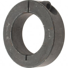 Value Collection - 35mm Bore, Steel, One Piece Clamp Collar - 2-1/4" Outside Diam - Exact Tool & Supply