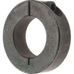 Value Collection - 30mm Bore, Steel, One Piece Clamp Collar - 2-1/8" Outside Diam - Exact Tool & Supply