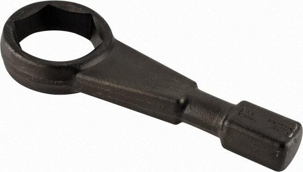 Proto - 3-1/2" 6 Point Striking Box Wrench - Single End, 4-31/32" Head Diam x 1-23/32" Head Thickness, 14-1/8" OAL, Steel, Black Finish - Exact Tool & Supply