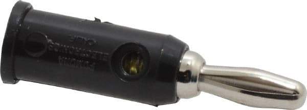 Pomona - Black Electrical Test Equipment Banana Plug - Use with 0.161-0.166" Panels, Binding Post Banana Jacks - Exact Tool & Supply