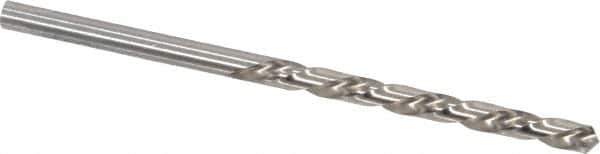 Chicago-Latrobe - 9/64" 118° High Speed Steel Jobber Drill - Bright Finish, Left Hand Cut, Spiral Flute, Straight Shank, 2-7/8" OAL, Standard Point - Exact Tool & Supply