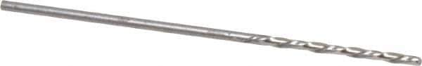 Chicago-Latrobe - #56 118° High Speed Steel Jobber Drill - Bright Finish, Left Hand Cut, Spiral Flute, Straight Shank, 1-3/4" OAL, Standard Point - Exact Tool & Supply