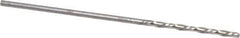Chicago-Latrobe - #56 118° High Speed Steel Jobber Drill - Bright Finish, Left Hand Cut, Spiral Flute, Straight Shank, 1-3/4" OAL, Standard Point - Exact Tool & Supply
