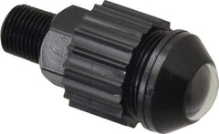 Norgren - 1/8" Male NPTF Bottom Rotowink Pressure Indicator - 15 to 150 psiG, Black Unactuated Color & Red Actuated Color - Exact Tool & Supply