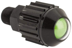 Norgren - 1/8" Male NPTF Bottom Rotowink Pressure Indicator - 15 to 150 psiG, Green Unactuated Color & Red Actuated Color - Exact Tool & Supply