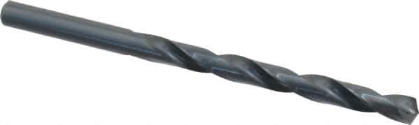 Chicago-Latrobe - Letter G 135° High Speed Steel Jobber Drill - Oxide Finish, Right Hand Cut, Spiral Flute, Straight Shank, 4-1/8" OAL, Split Point - Exact Tool & Supply