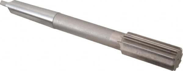 Interstate - 1-7/32" High Speed Steel 10 Flute Chucking Reamer - Exact Tool & Supply
